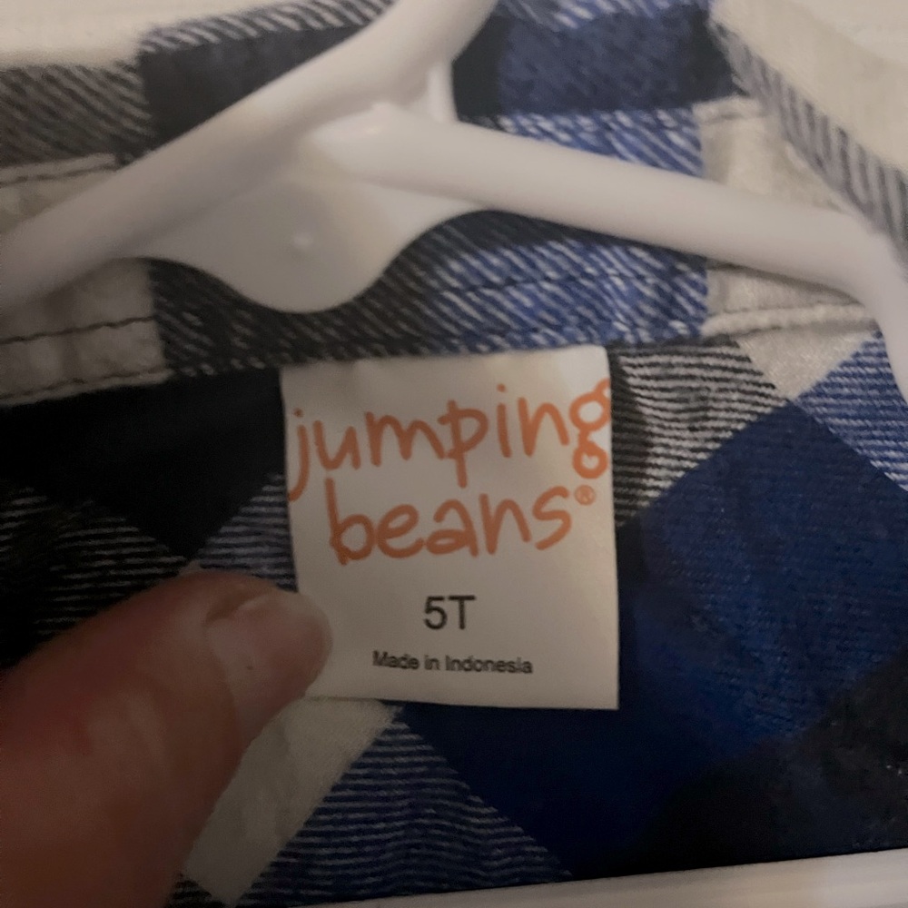 Worn maybe once; flannel boys button down shirt